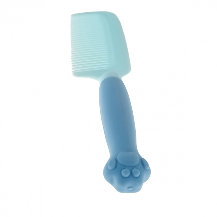 Pieptan cu maner figurina, din plastic moale, pentru copii, G39-V21 60247, albastru [3]