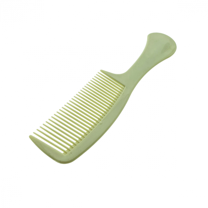 Pieptan cu maner, pentru coafare si ingrijirea parului, lungime 21.5 cm, Fashion dinozaur, 30 dinti rotunjiti, verde [2]