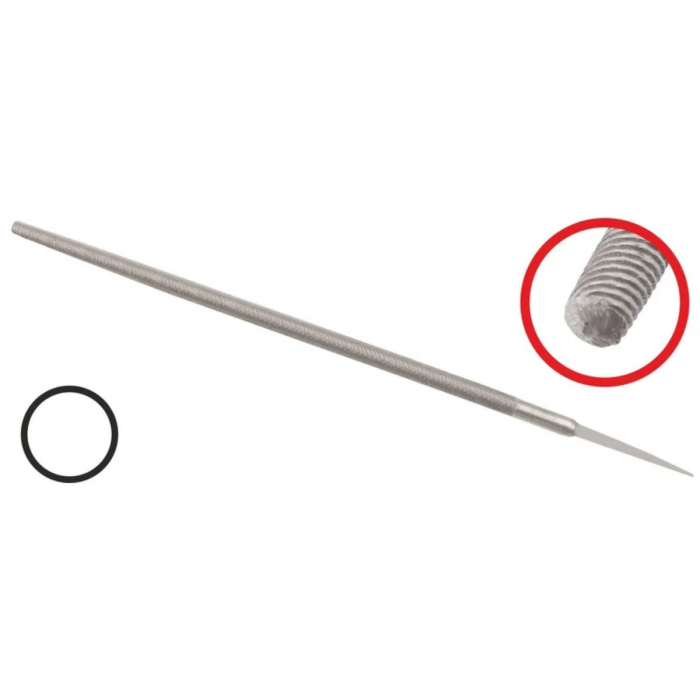 Pila rotunda cu lungimea de 190mm si latime de 6mm, cu varf ascutit [3]