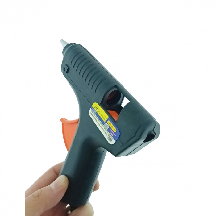 Pistol de lipit cu bara de silicon, diametru 11mm, putere 60W, dimensiuni 160x135x30mm, negru [3]