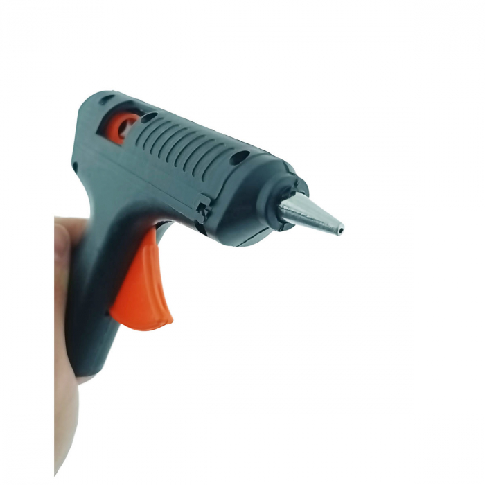 Pistol de lipit cu bara de silicon, diametru 11mm, putere 60W, dimensiuni 160x135x30mm, negru [2]