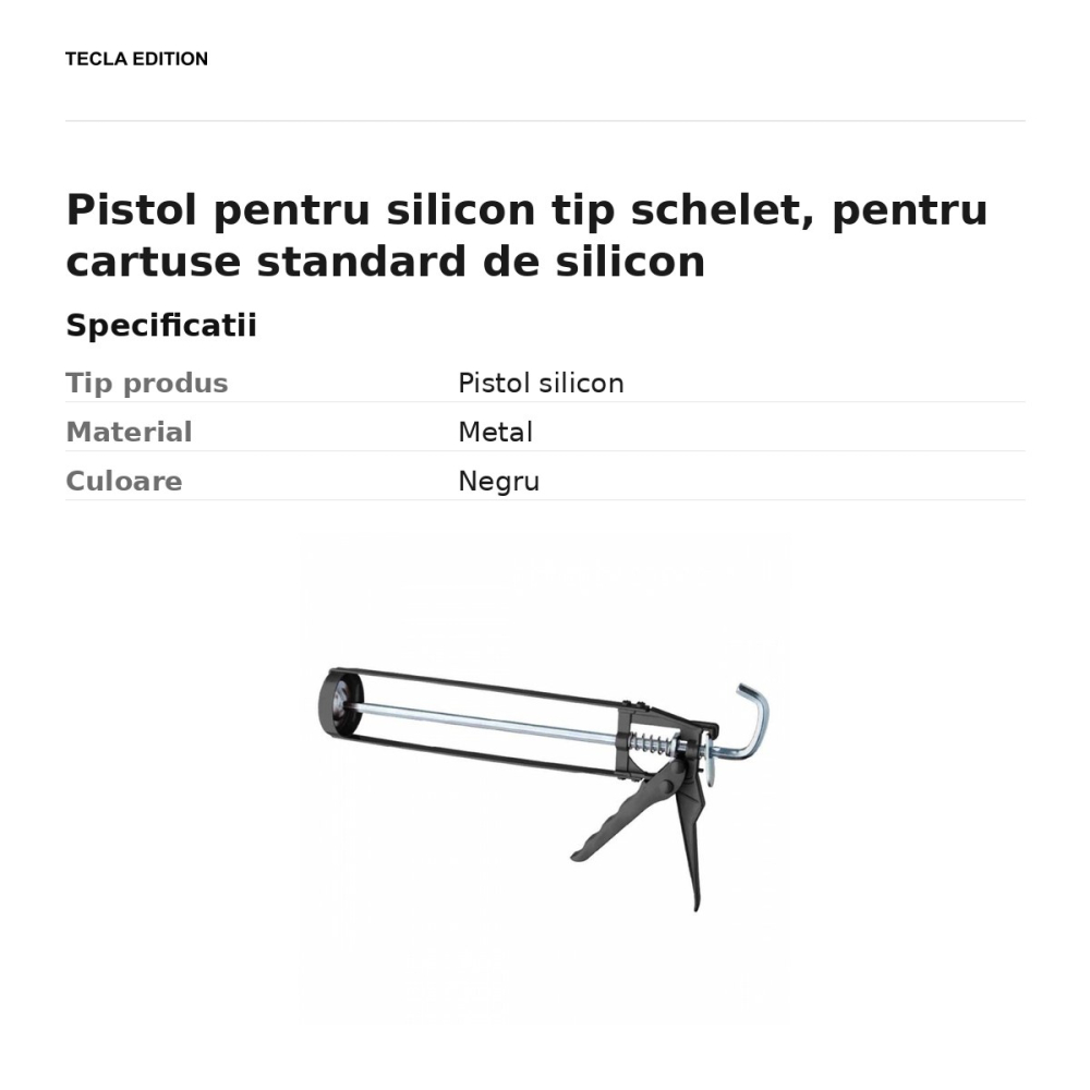 Pistol pentru silicon tip schelet, pentru cartuse standard de silicon [3]