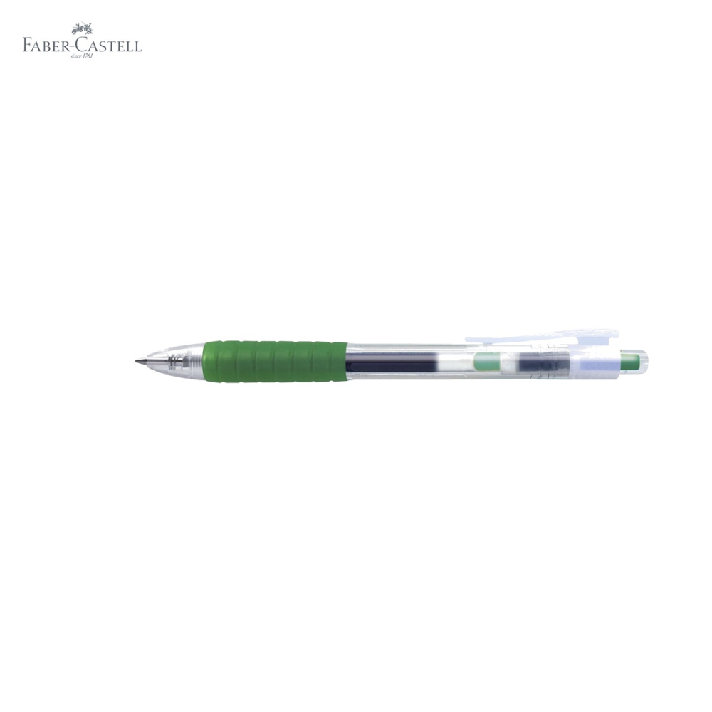 Pix cu gel Faber-Castell Fast Gel 0.7mm, uscare rapida, scriere usoara, verde [5]