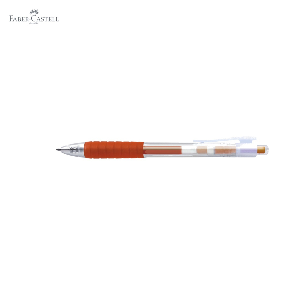 Pix cu gel Faber-Castell Fast Gel, varf 0.7 mm, uscare rapida, portocaliu, pentru scriere confortabila [5]