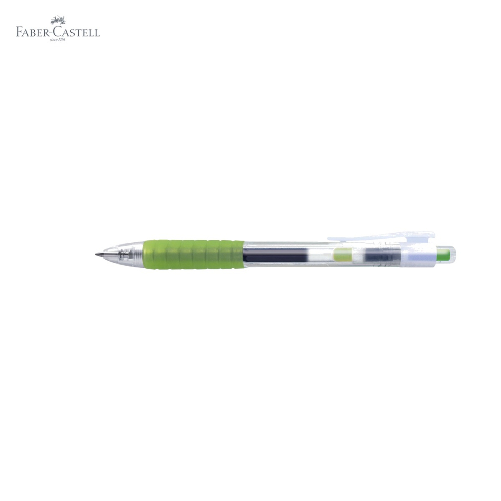Pix cu gel Faber-Castell Fast Gel vernil 0.7mm, uscare rapida, mina retractabila [5]