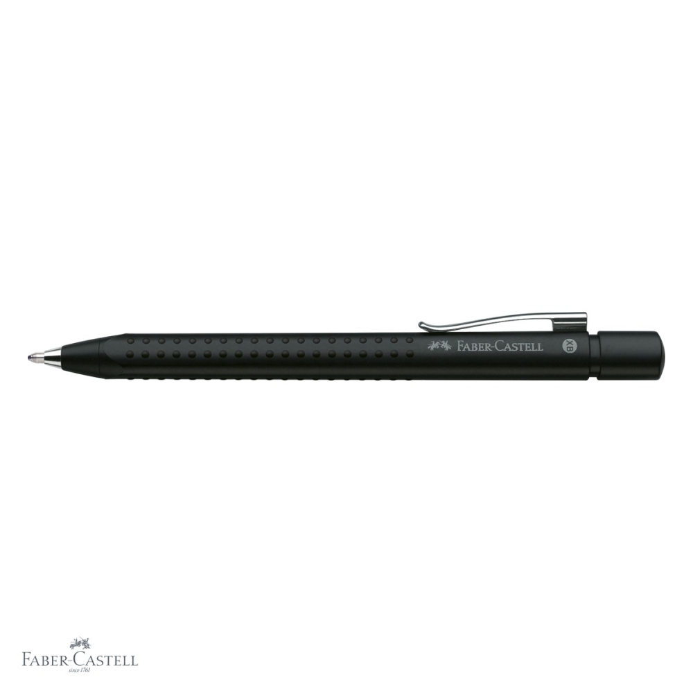 Pix cu mecanism Faber-Castell Grip 2011, forma ergonomica triunghiulara, scriere XB, negru [4]