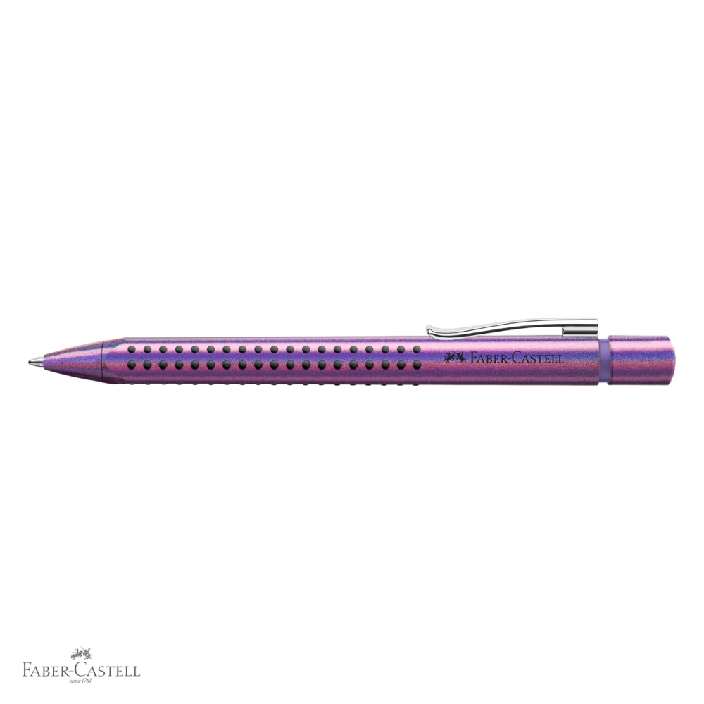 Pix cu mecanism Faber-Castell Grip 2011 Glam violet, design ergonomic triunghiular, rezerva XB capacitate mare [4]