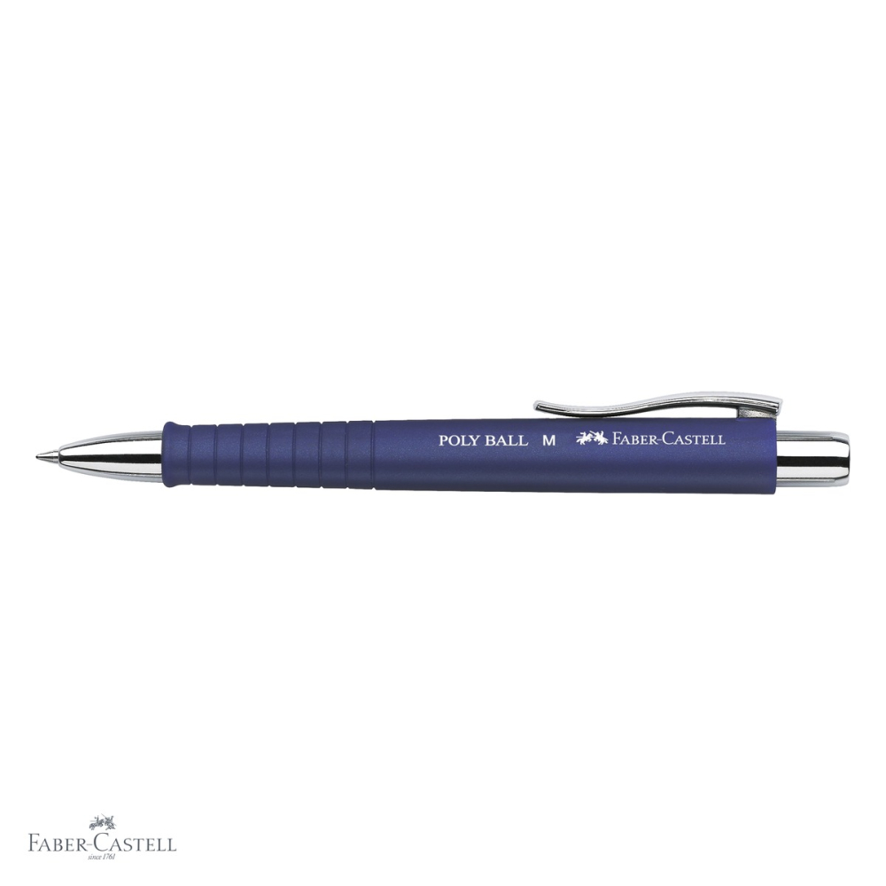 Pix cu mecanism Faber-Castell Poly Ball, grip ergonomic triunghiular, rezerva albastra de mare capacitate [4]