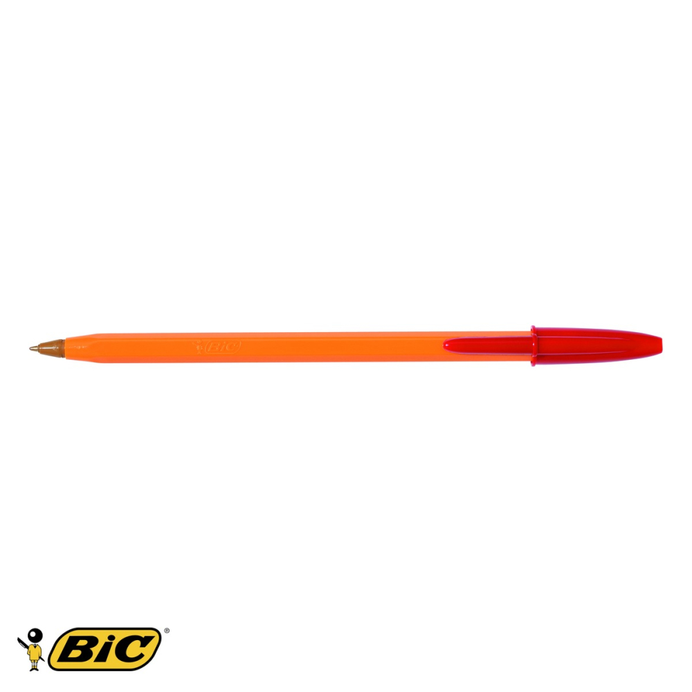 Pix de unica folosinta Bic Orange, varf 0.7 mm, cerneala rosie, pentru birou si scoala [4]
