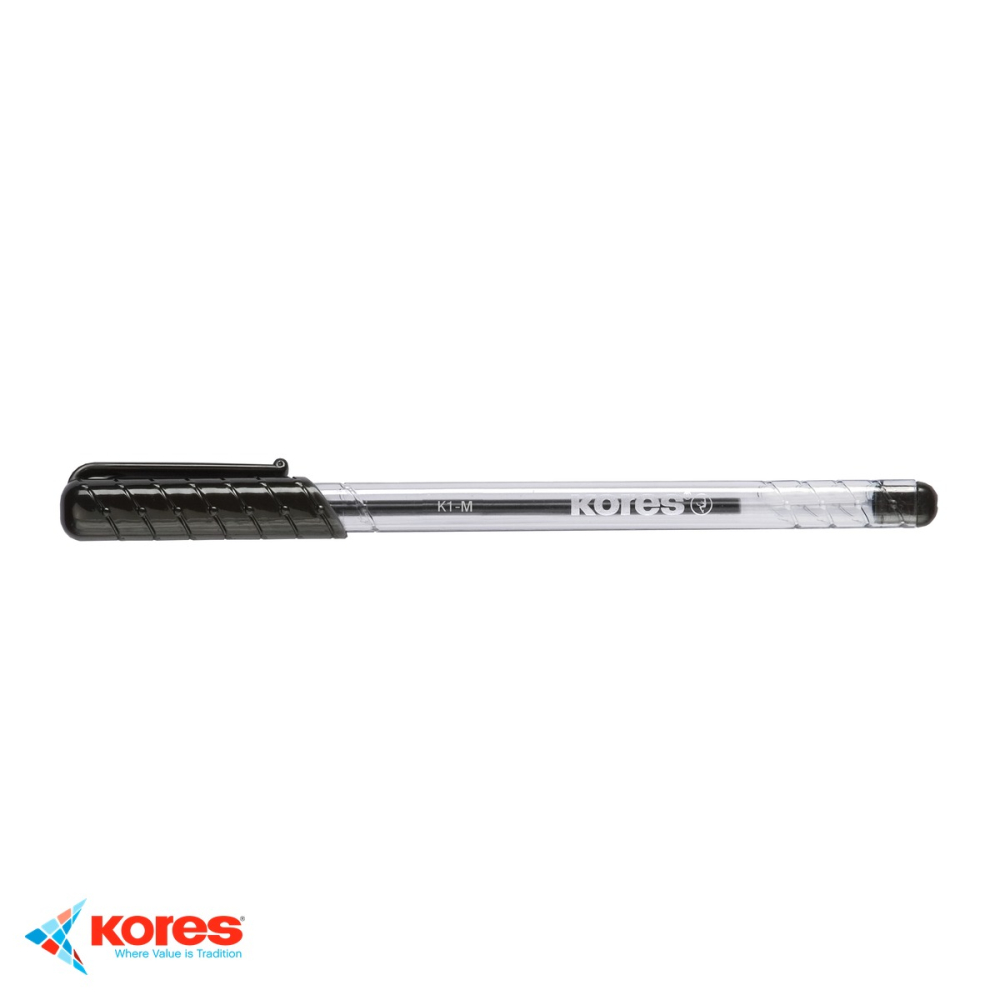 Pix de unica folosinta Kores K1, varf mediu 1mm, cerneala neagra, pentru scris zilnic [4]