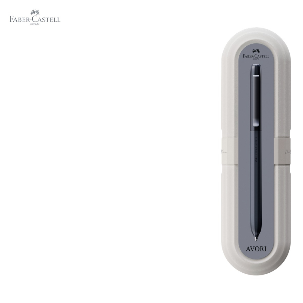 Pix rotativ Faber-Castell Avori Cosmic Flow, plastic reciclat 92%, mina albastra XB, negru [5]