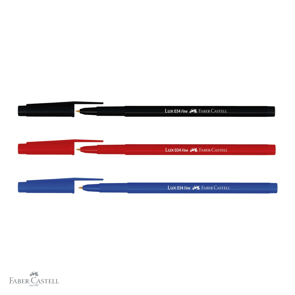 Pix unica folosinta Faber-Castell 034, varf 0.8 mm, negru, forma ergonomica triunghiulara [4]