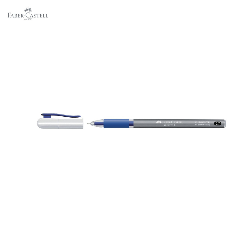 Pix unica folosinta Faber-Castell SpeedX, varf 0.7 mm, cerneala albastra, retractabil la presiune [5]