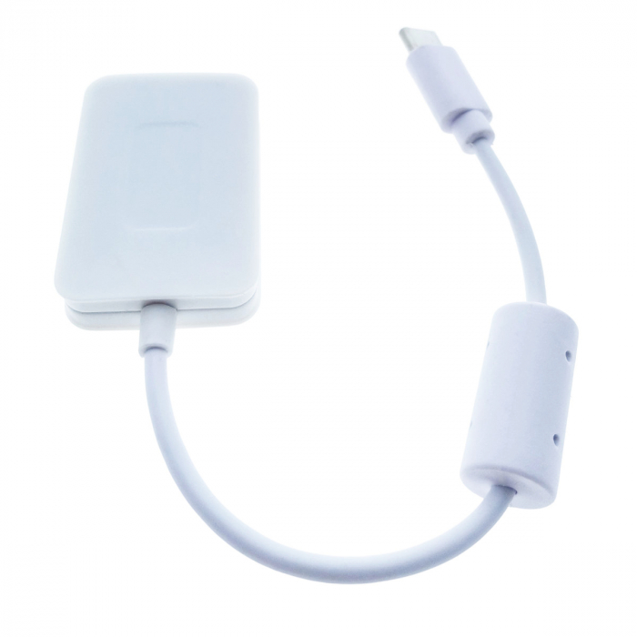 Placa de sunet USB Tip C, cu iesire 2 x Jack 3.5mm mama, Virtual 7.1 Channel, butoane de comanda, indicatori Led, alba [3]