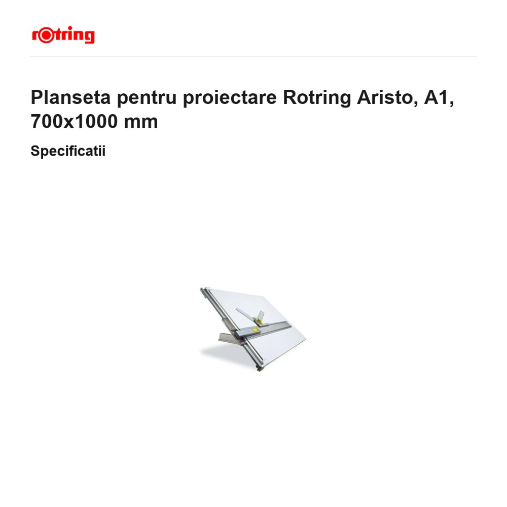 Planseta pentru proiectare Rotring Aristo, A1, 700x1000 mm [3]