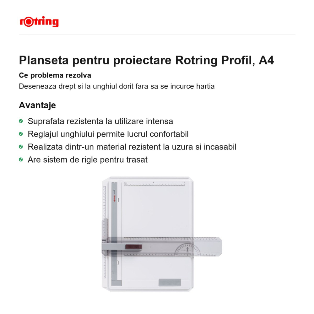 Planseta pentru proiectare Rotring Profil, A4 [2]