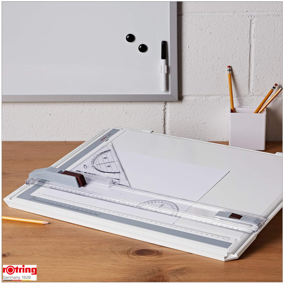 Planseta Proiectare A3 Rapid Rotring, Set Profesional cu Echer si Sistem Triplu de Fixare [3]