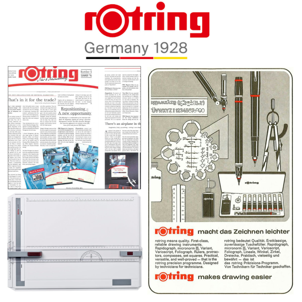 Planseta Proiectare A3 Rotring Profil, cu Sistem Dublu de Fixare si Teu Gradat STOP-and-GO [5]