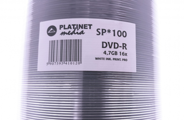 DVD-R, 4.7Gb, 16X , Printabil PRO, Platinet , [41012], set 100 buc [2]