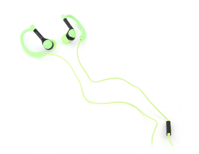 PLATINET IN-EAR EARPHONES + MIC SPORT PM1072 GREEN [42940] [3]