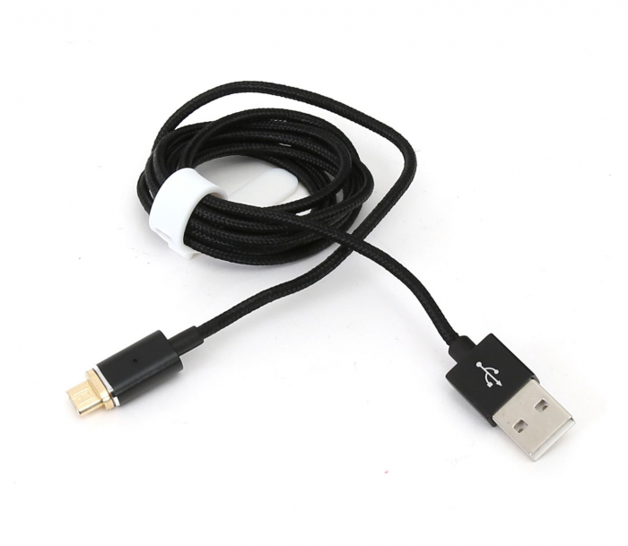 Cablu Platinet Micro Usb la Usb, with 1Xmagnetic 1m black - PUCMPM1B [2]