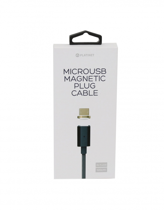 Cablu Platinet Micro Usb la Usb, with 1Xmagnetic 1m black - PUCMPM1B [4]