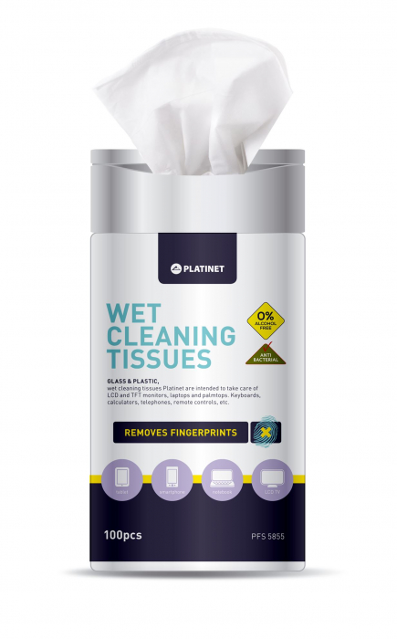 PLATINET P FS5855 Wet tissues for LCD 100pcs [2]