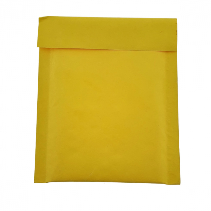 Plic anti-soc cu bule, 120 x 140 mm, TM-11896, cu clapeta de 30mm adeziva, galben [1]
