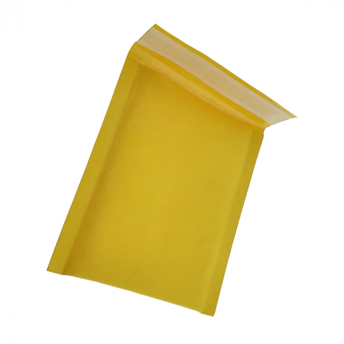 Plic anti-soc cu bule, 120 x 140 mm, TM-11896, cu clapeta de 30mm adeziva, galben [2]
