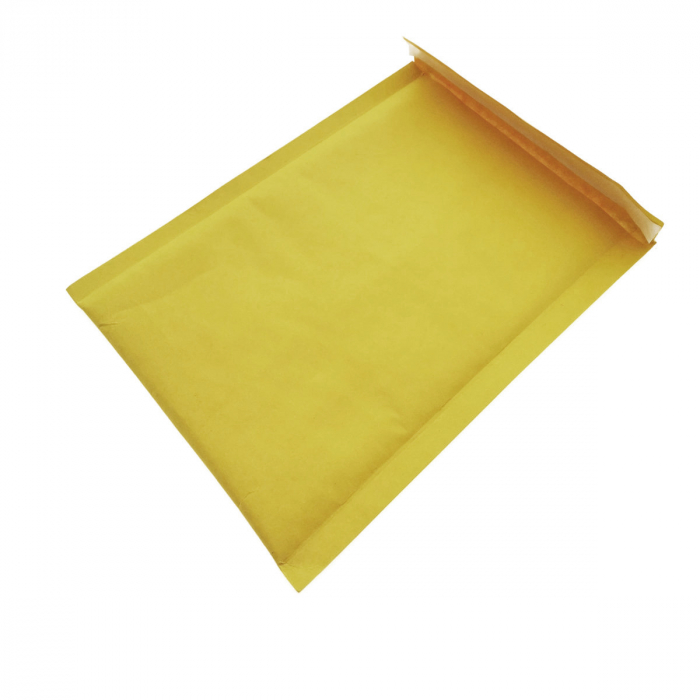 Plic anti-soc cu bule, 120 x 180 mm, cu clapeta de 40mm adeziva, galben [2]