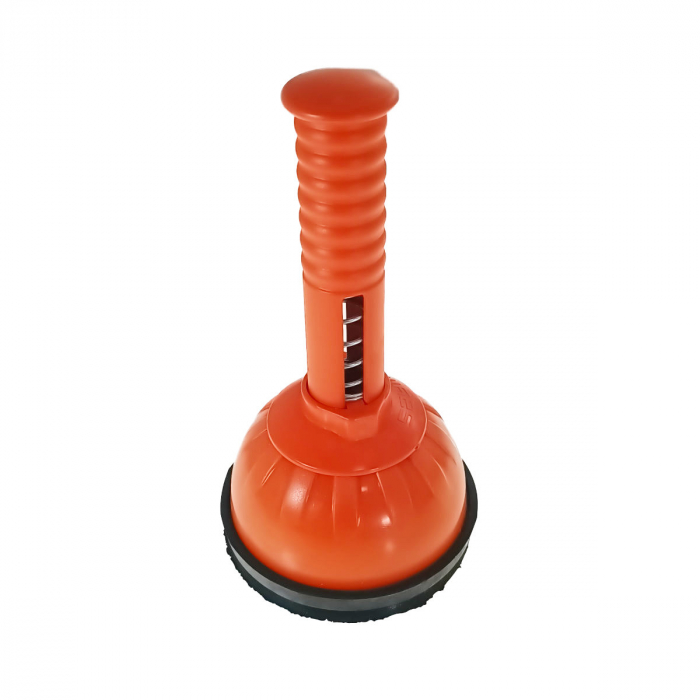 Pompa cu dubla actiune, ventuza diametru 11 cm, pentru desfundat scurgerea, aspiratie si compresie, maner de 13 cm cu arc [3]