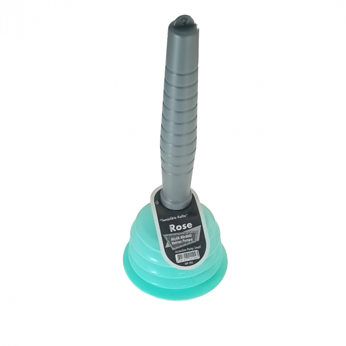 Pompa cu ventuza de 95mm din cauciuc, pentru desfundat scurgerea chiuveta si dus, cu maner de 16.5 cm [3]