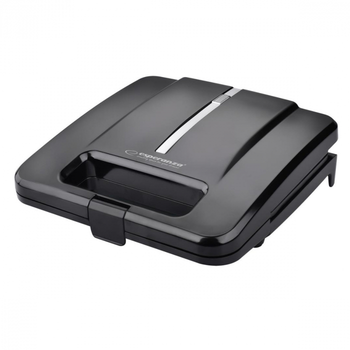 Sandwich-maker, Esperanza, 1000 W, Negru [2]