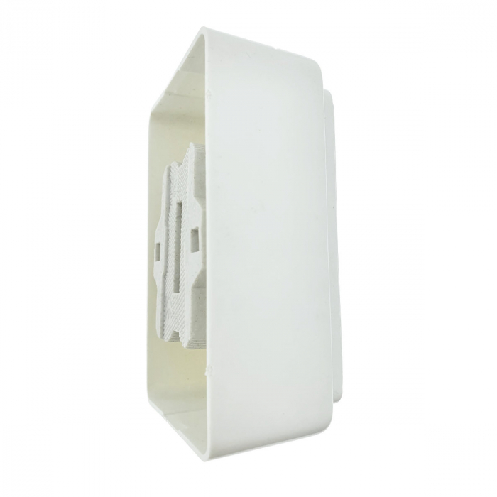Priza dubla, montaj aparent, 16A, 250V, schuko, suport ceramic, alba [5]