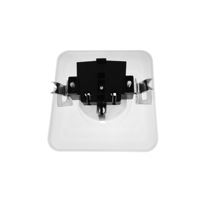 Priza schuko de perete 250V 16A, cu impamantare, dimensiuni 80 x 80 x 40 mm, alba [4]