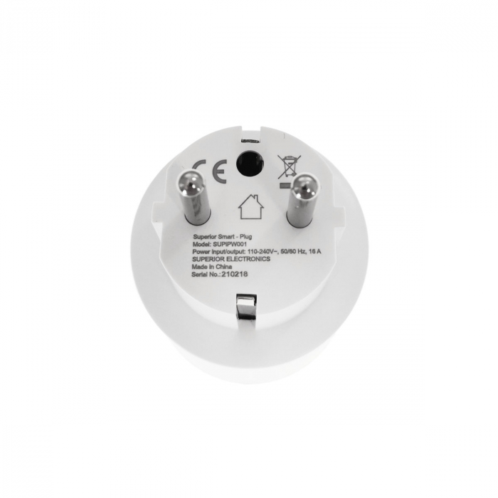 Priza schuko inteligenta Smart Superior, wireless, 110-240V AC, 16A, 50/60 Hz, alba [3]