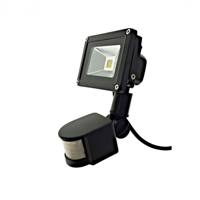 Proiector LED 10W cu senzor de miscare, IP65, negru [2]