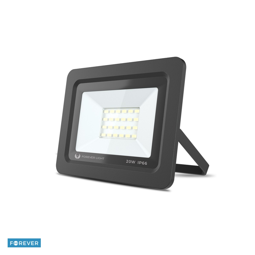 Proiector LED Proxim II 20W 6000K IP66 Forever, 1600lm, dimensiuni 160 x 121 x 25mm, Negru [4]