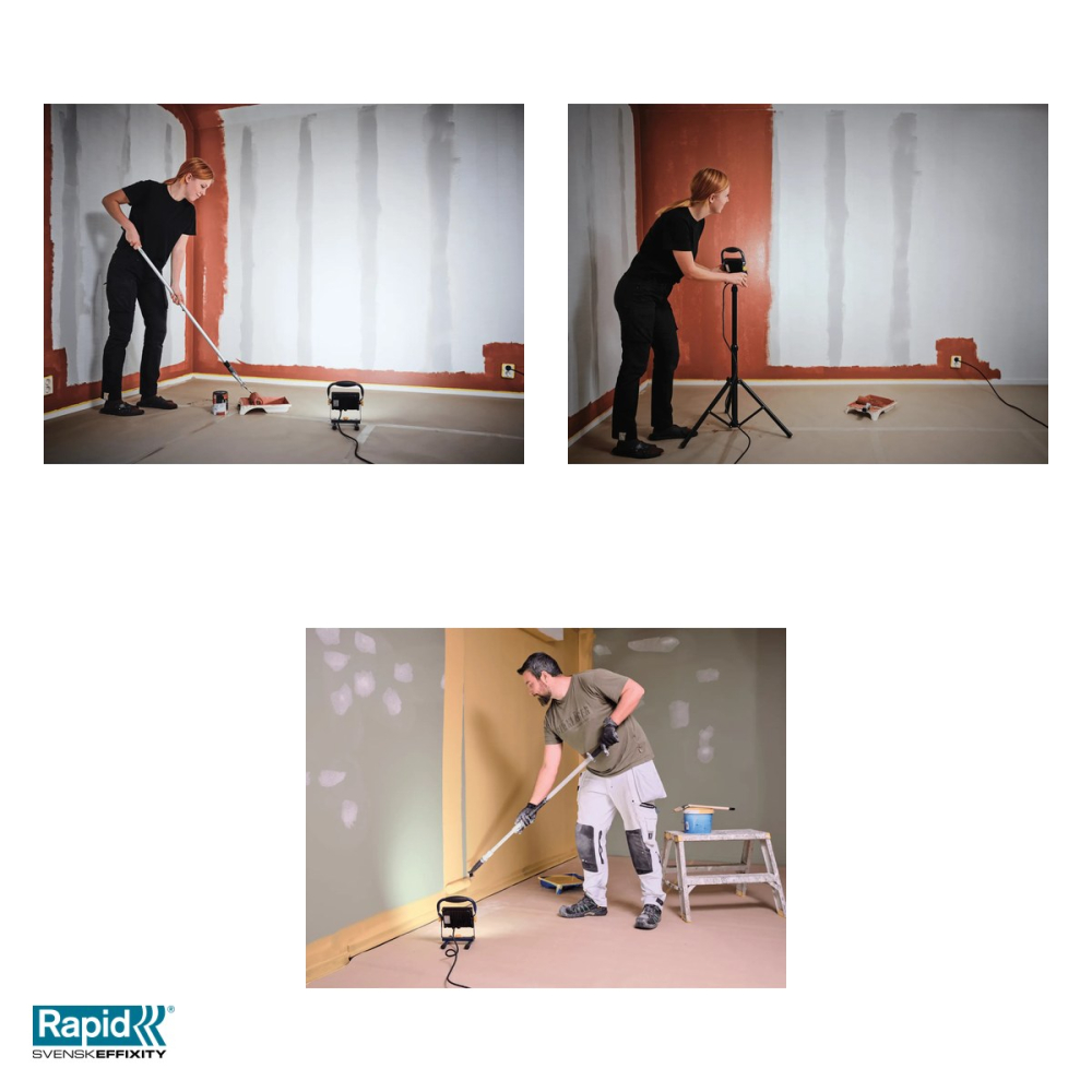 Proiector LED Rapid The Painter cu fir de 250 cm, 2000 lumeni, lumina 6000 K pentru vopsit, sticla mata, IP65, 20x266x165 mm [5]