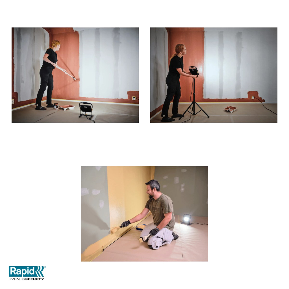 Proiector LED Rapid The Painter Plus cu fir de 250 cm, 5000 lumeni, 50 W, lumina 6000 K pentru vopsit, sticla mata, IP65, 245x295x203 mm [5]
