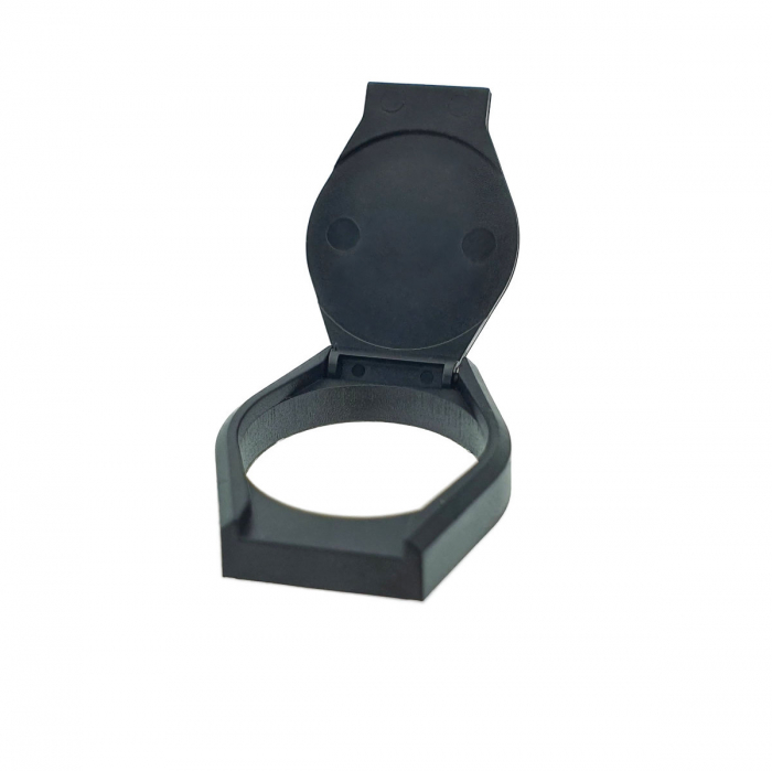 Protectie Camera Web, cu capac, 28 x 23 mm, diametru interior 18.7 mm, neagra [5]
