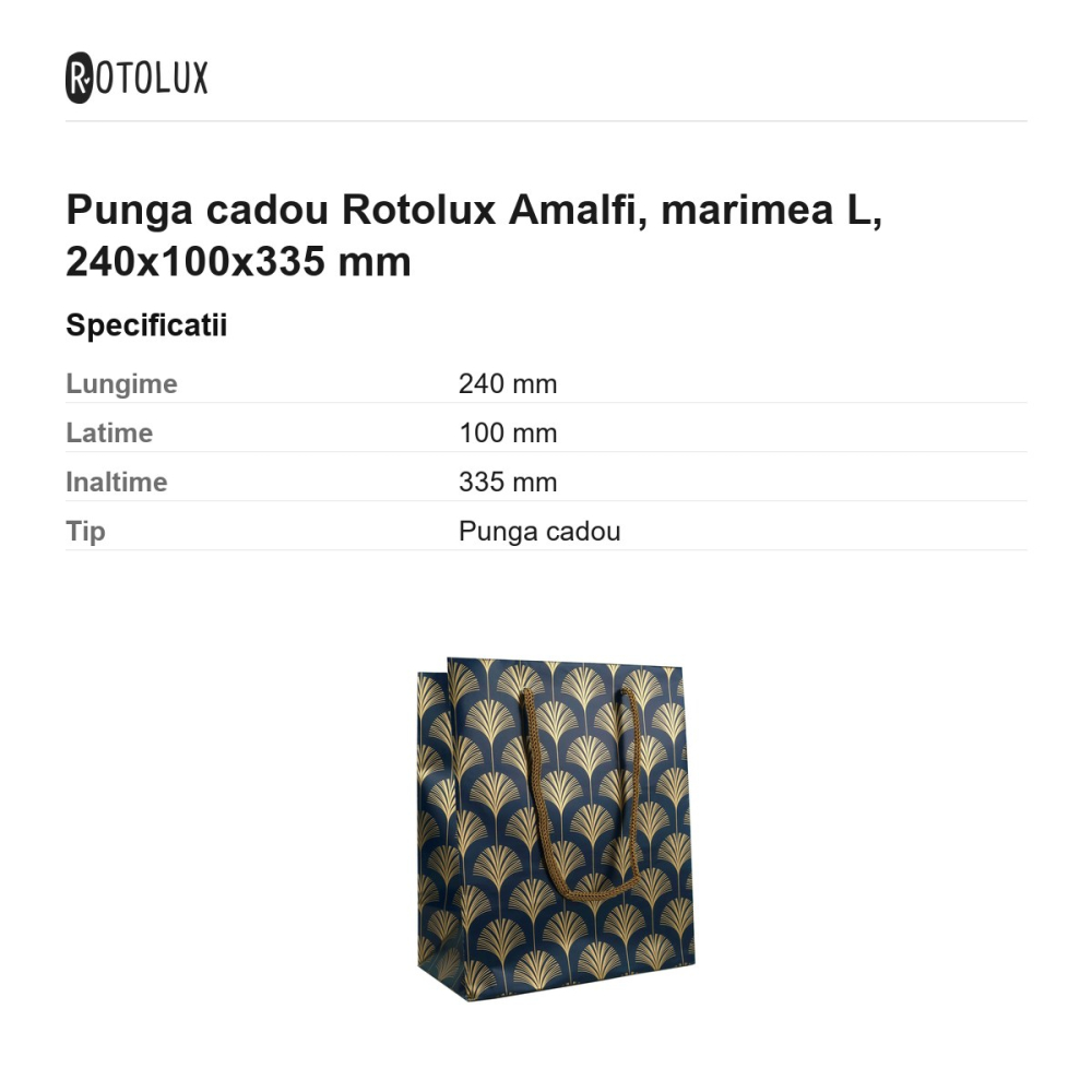 Punga cadou Rotolux Amalfi, marimea L, 240x100x335 mm [3]
