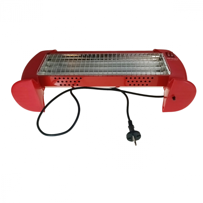 Radiator portabil cu 3 elemente quartz, reglaj putere 400/800/1200 W, NSBK-1200, rosu [2]