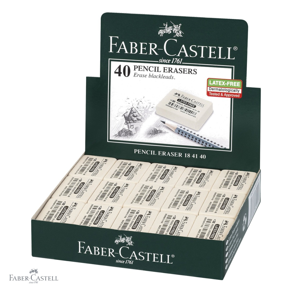 Radiera cauciuc Faber-Castell 7041-40, fara latex, pentru creioane grafit si colorate [4]