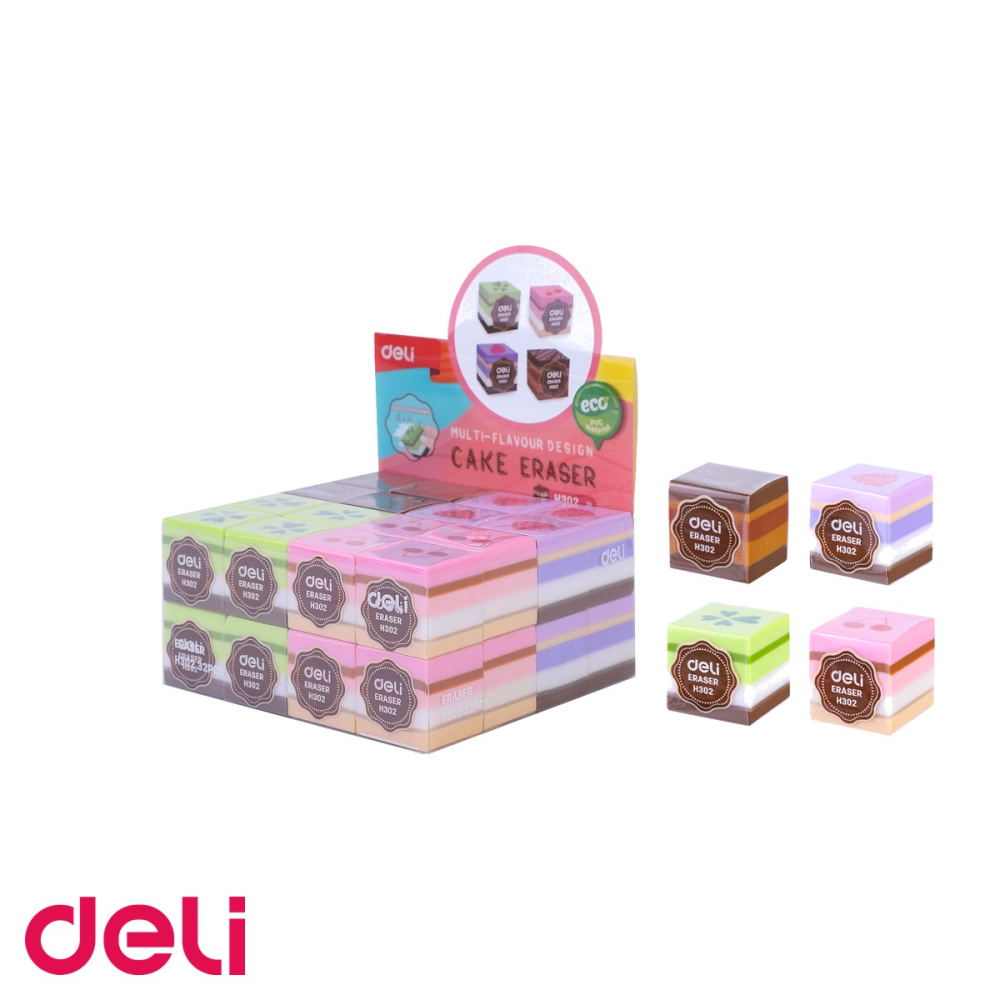 Radiera creion Deli, model prajituri, stergere usoara, pentru copii [5]