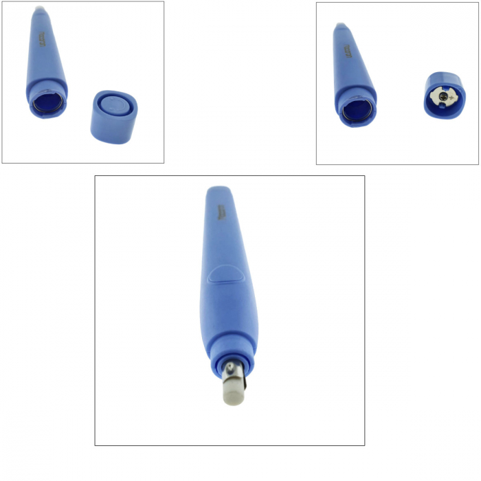 Radiera Electrica model Macaron H028, stergere precisa pin-point, design ergonomic, 20 rezerve incluse, albastra [2]