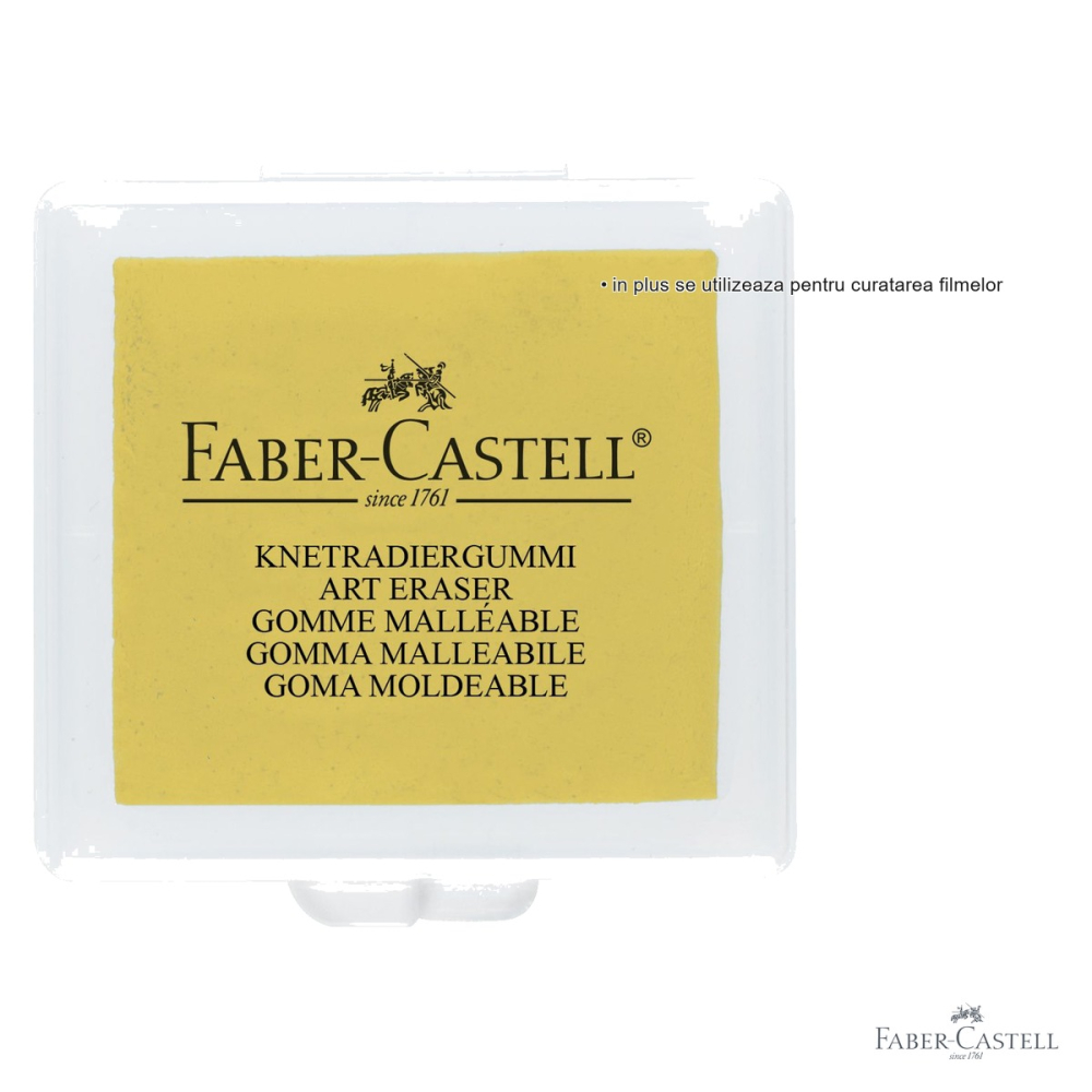 Radiera modelabila Faber-Castell, pentru desen in carbune si pastel, culori diverse [3]