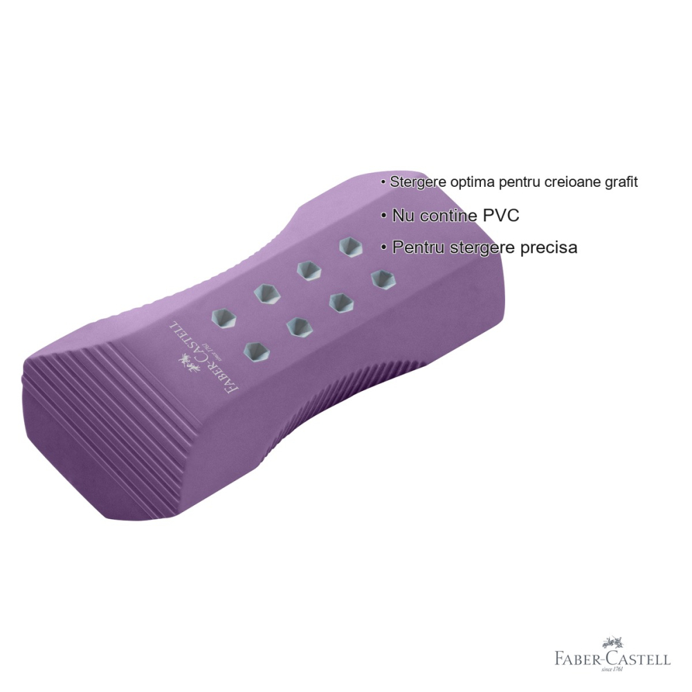 Radiera roll-on Faber-Castell Sparkle, culori metalice asortate, stergere precisa pentru creion grafit [3]