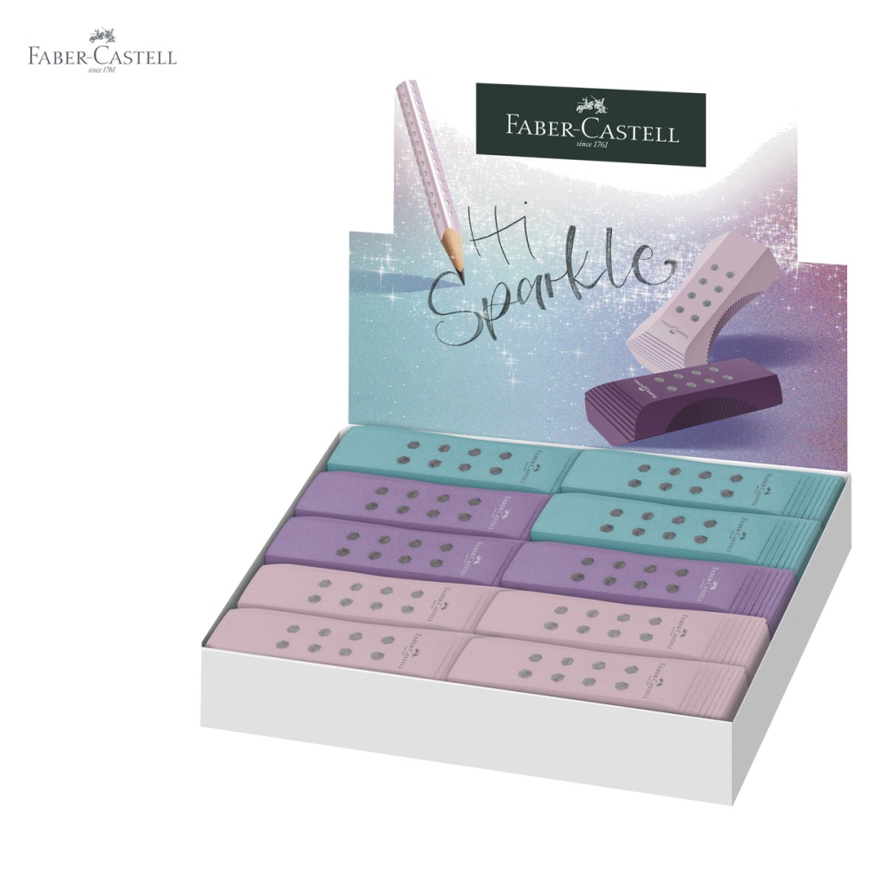 Radiera roll-on Faber-Castell Sparkle, culori metalice asortate, stergere precisa pentru creion grafit [5]