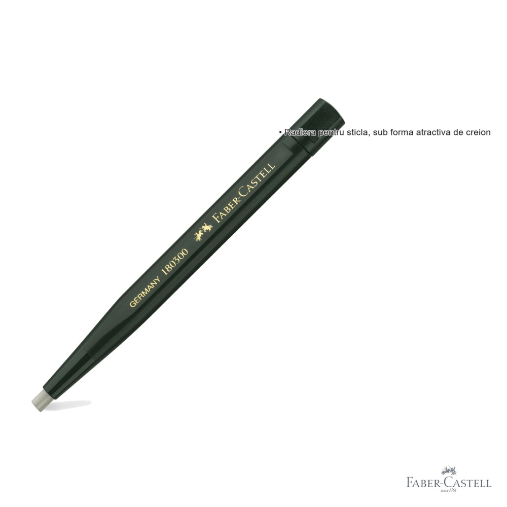 Radiera tip creion Faber-Castell pentru sticla, fara PVC, forma practica de creion [3]